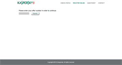 Desktop Screenshot of kaspersky.rebateaccess.com